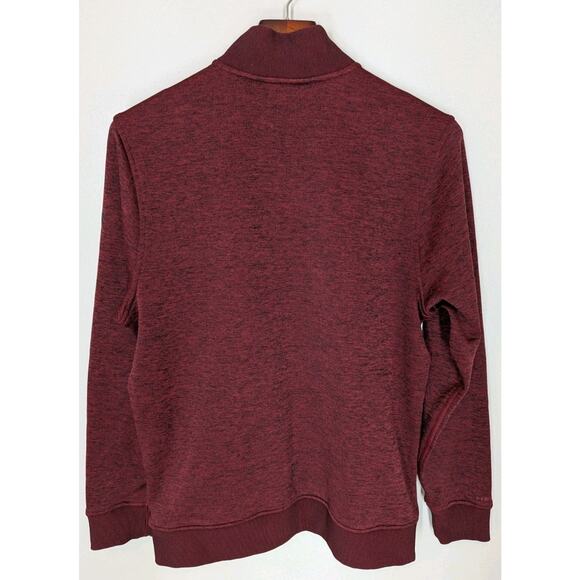Under Armour Men's 1/4 Zip Pullover Sweatshirt Polyester Red Size L Storm Loose - Picture 2 of 8